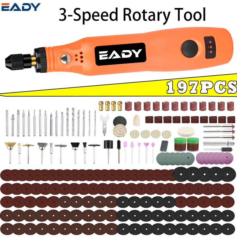 Woodworking Joinery - Kit d'outils rotatifs sans fil USB