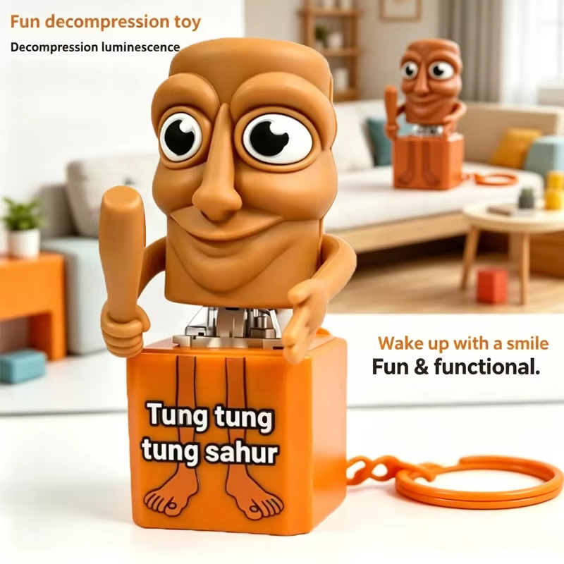 Woodworking Hobbies - Nouveau porte-clés Tung Tung Tung Sahur,