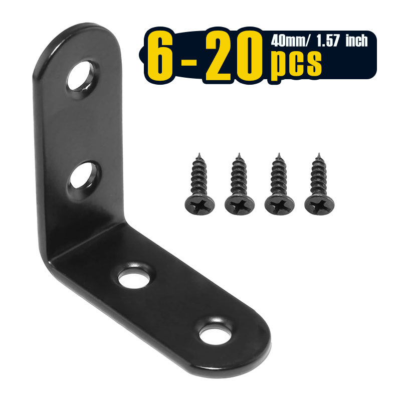 Support en L d'angle noir, sup - Woodworking Joint Types avis et prix