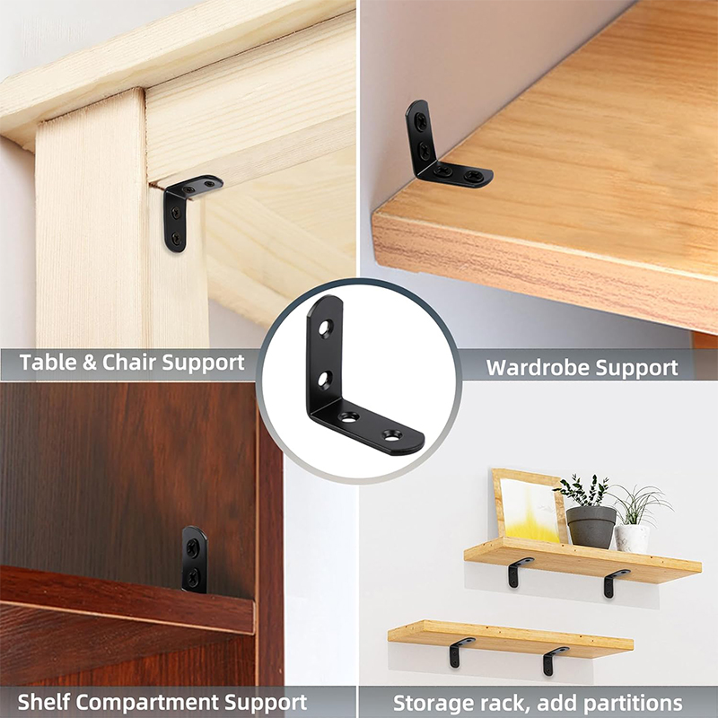 Support en L d'angle noir, sup - Woodworking Joint Types avis et prix