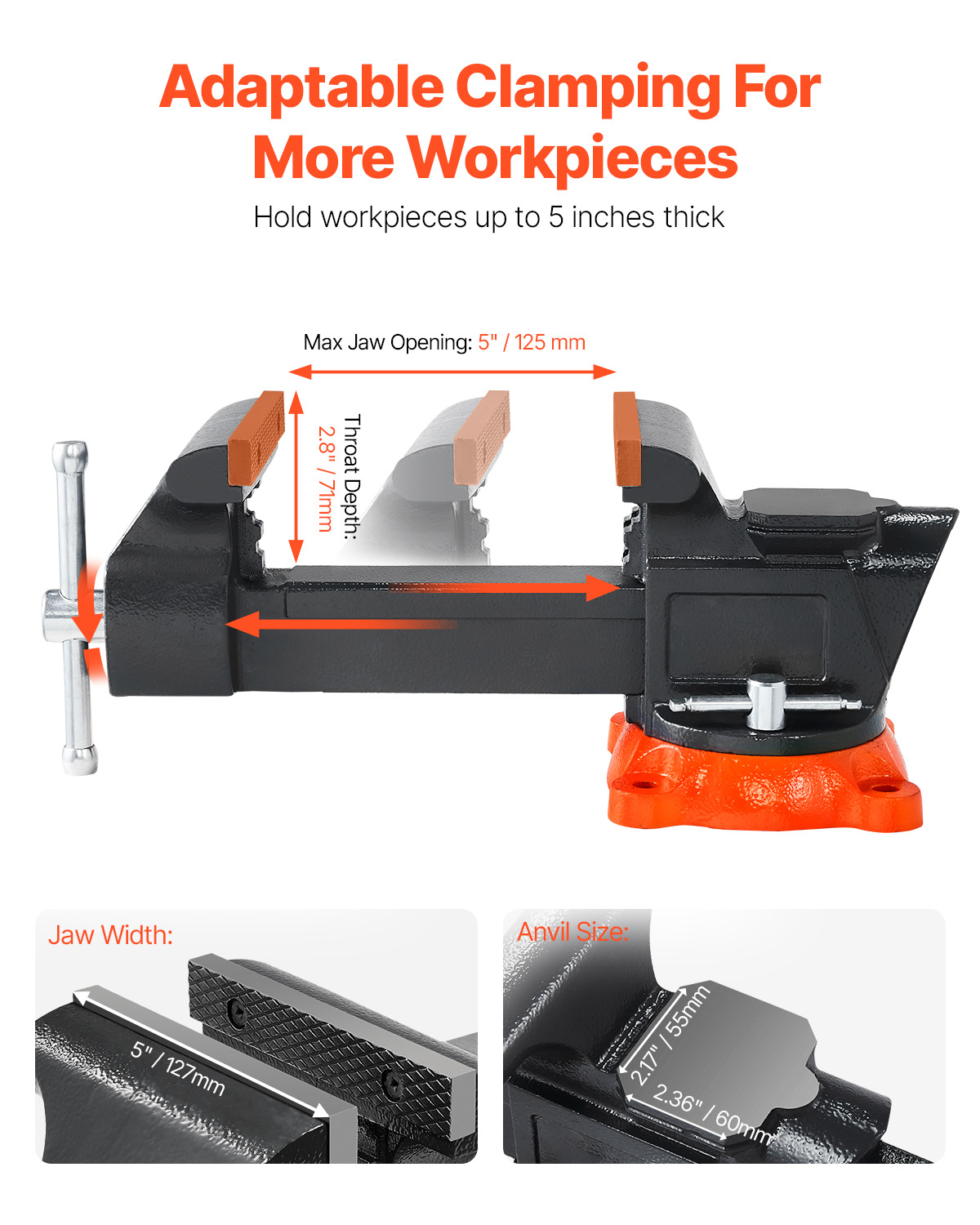 VEVOR Étau Établi Polyvalent L - Woodworking Bench Vise avis et prix