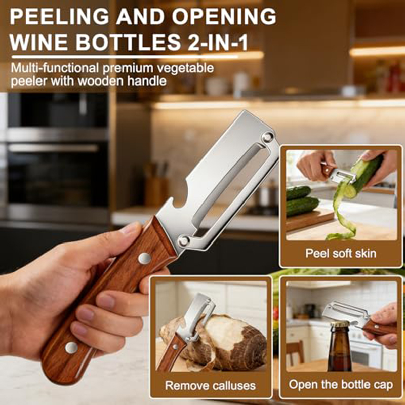 Éplucheur de cuisine en acier  - Woodworking Hobbies avis et prix